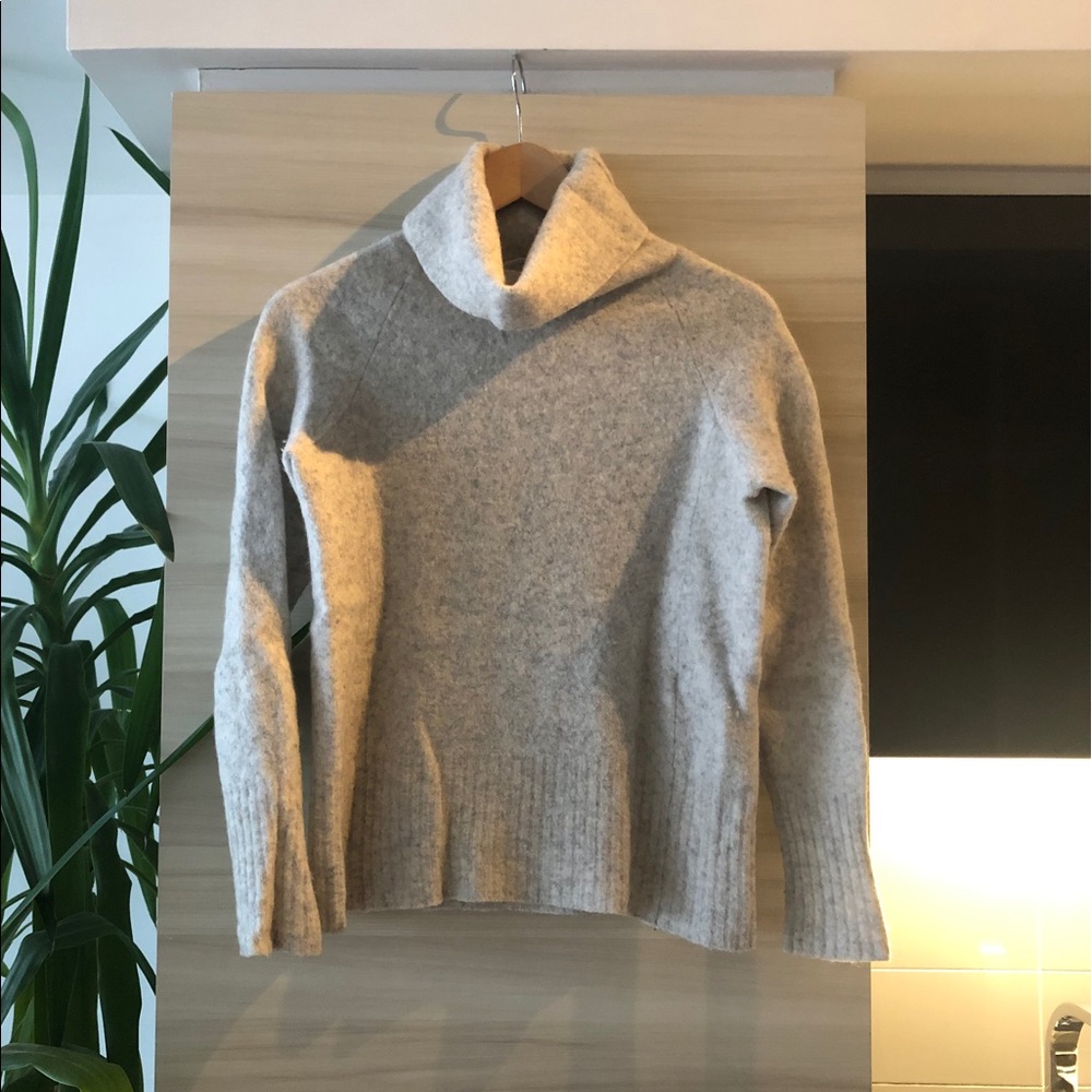 COWL NECK WOOL SWEATER